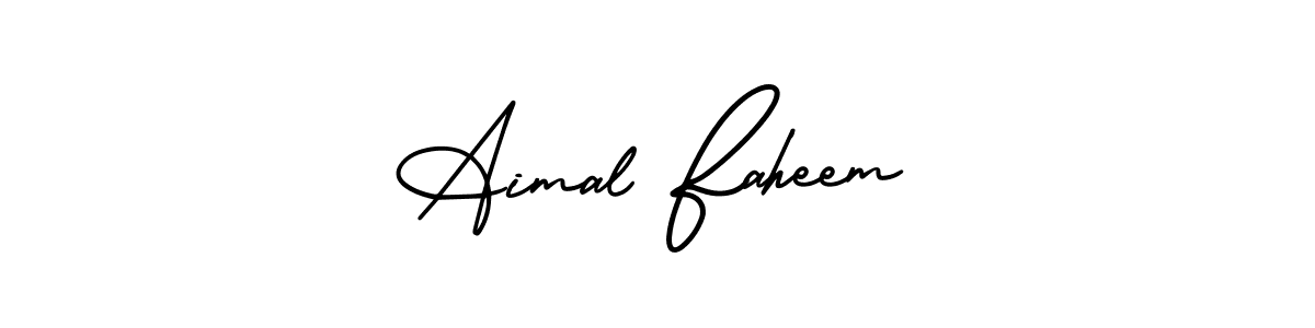 See photos of Aimal Faheem official signature by Spectra . Check more albums & portfolios. Read reviews & check more about AmerikaSignatureDemo-Regular font. Aimal Faheem signature style 3 images and pictures png