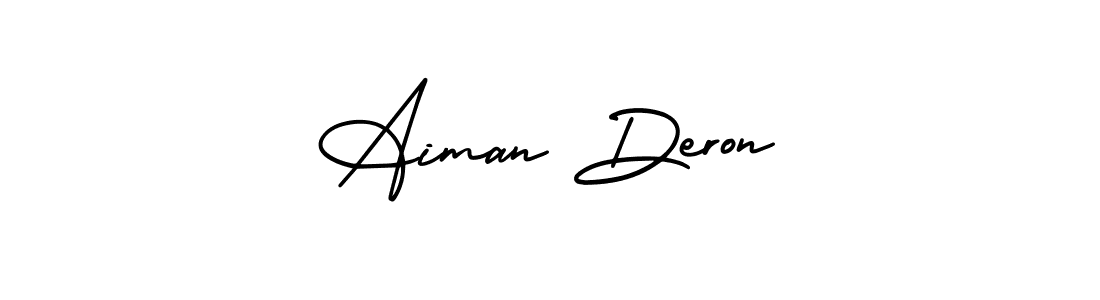 Once you've used our free online signature maker to create your best signature AmerikaSignatureDemo-Regular style, it's time to enjoy all of the benefits that Aiman Deron name signing documents. Aiman Deron signature style 3 images and pictures png