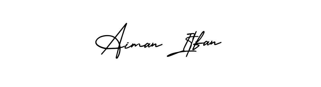 See photos of Aiman Itfan official signature by Spectra . Check more albums & portfolios. Read reviews & check more about AmerikaSignatureDemo-Regular font. Aiman Itfan signature style 3 images and pictures png