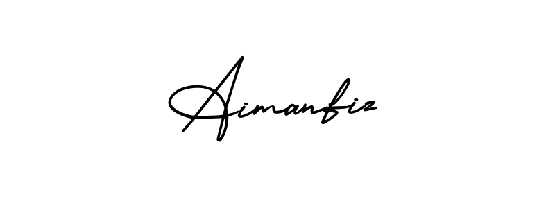 Best and Professional Signature Style for Aimanfiz. AmerikaSignatureDemo-Regular Best Signature Style Collection. Aimanfiz signature style 3 images and pictures png