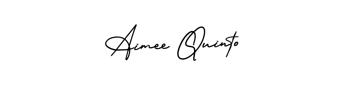 Use a signature maker to create a handwritten signature online. With this signature software, you can design (AmerikaSignatureDemo-Regular) your own signature for name Aimee Quinto. Aimee Quinto signature style 3 images and pictures png