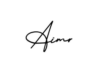 Use a signature maker to create a handwritten signature online. With this signature software, you can design (AmerikaSignatureDemo-Regular) your own signature for name Aimr. Aimr signature style 3 images and pictures png