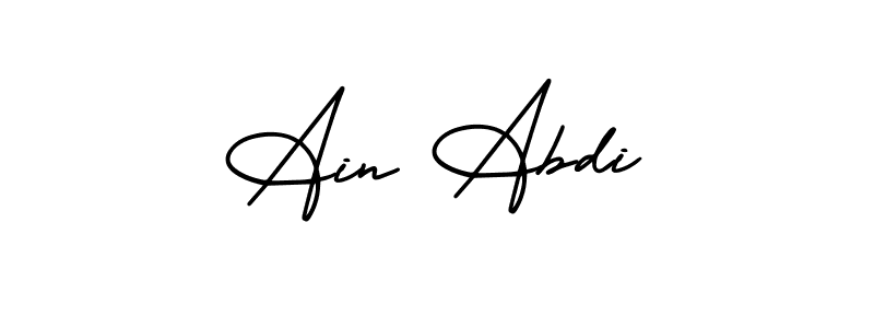 Best and Professional Signature Style for Ain Abdi. AmerikaSignatureDemo-Regular Best Signature Style Collection. Ain Abdi signature style 3 images and pictures png