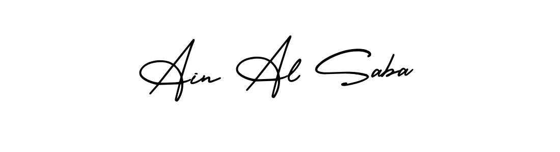 How to Draw Ain Al Saba signature style? AmerikaSignatureDemo-Regular is a latest design signature styles for name Ain Al Saba. Ain Al Saba signature style 3 images and pictures png