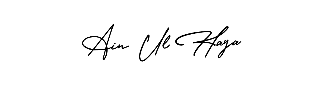 How to Draw Ain Ul Haya signature style? AmerikaSignatureDemo-Regular is a latest design signature styles for name Ain Ul Haya. Ain Ul Haya signature style 3 images and pictures png