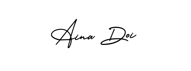 Design your own signature with our free online signature maker. With this signature software, you can create a handwritten (AmerikaSignatureDemo-Regular) signature for name Aina Doi. Aina Doi signature style 3 images and pictures png