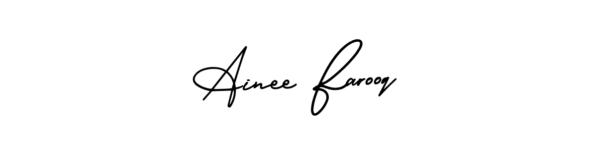 Also You can easily find your signature by using the search form. We will create Ainee Farooq name handwritten signature images for you free of cost using AmerikaSignatureDemo-Regular sign style. Ainee Farooq signature style 3 images and pictures png