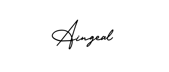 Make a beautiful signature design for name Aingeal. Use this online signature maker to create a handwritten signature for free. Aingeal signature style 3 images and pictures png