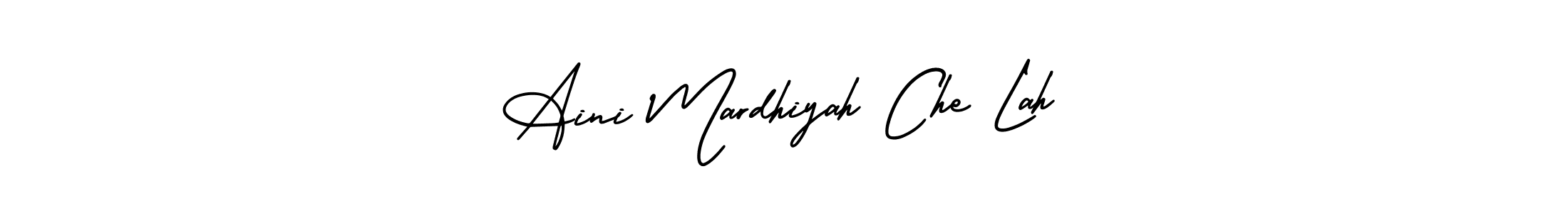 Make a short Aini Mardhiyah Che Lah signature style. Manage your documents anywhere anytime using AmerikaSignatureDemo-Regular. Create and add eSignatures, submit forms, share and send files easily. Aini Mardhiyah Che Lah signature style 3 images and pictures png