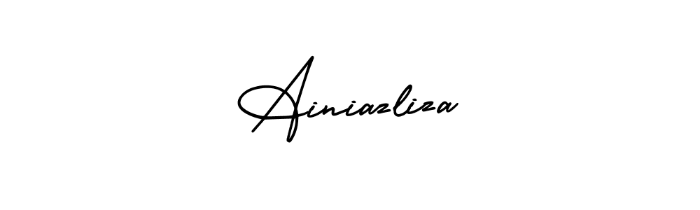 It looks lik you need a new signature style for name Ainiazliza. Design unique handwritten (AmerikaSignatureDemo-Regular) signature with our free signature maker in just a few clicks. Ainiazliza signature style 3 images and pictures png