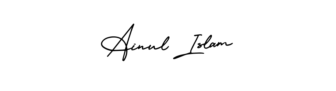 AmerikaSignatureDemo-Regular is a professional signature style that is perfect for those who want to add a touch of class to their signature. It is also a great choice for those who want to make their signature more unique. Get Ainul Islam name to fancy signature for free. Ainul Islam signature style 3 images and pictures png