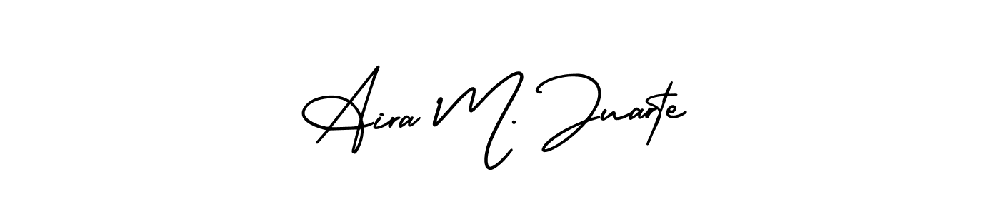 Best and Professional Signature Style for Aira M. Juarte. AmerikaSignatureDemo-Regular Best Signature Style Collection. Aira M. Juarte signature style 3 images and pictures png