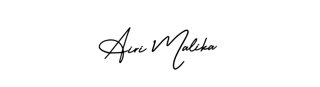 Design your own signature with our free online signature maker. With this signature software, you can create a handwritten (AmerikaSignatureDemo-Regular) signature for name Airi Malika. Airi Malika signature style 3 images and pictures png