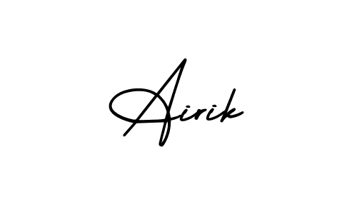 Airik stylish signature style. Best Handwritten Sign (AmerikaSignatureDemo-Regular) for my name. Handwritten Signature Collection Ideas for my name Airik. Airik signature style 3 images and pictures png