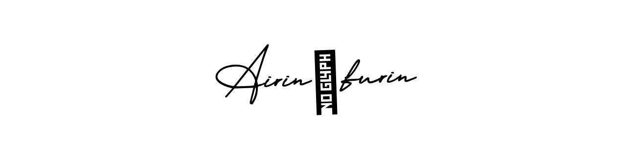 How to make Airin　furin name signature. Use AmerikaSignatureDemo-Regular style for creating short signs online. This is the latest handwritten sign. Airin　furin signature style 3 images and pictures png