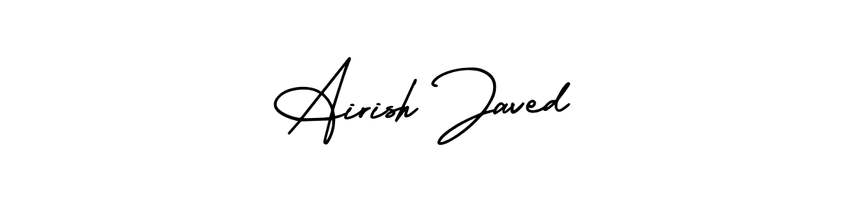 if you are searching for the best signature style for your name Airish Javed. so please give up your signature search. here we have designed multiple signature styles  using AmerikaSignatureDemo-Regular. Airish Javed signature style 3 images and pictures png