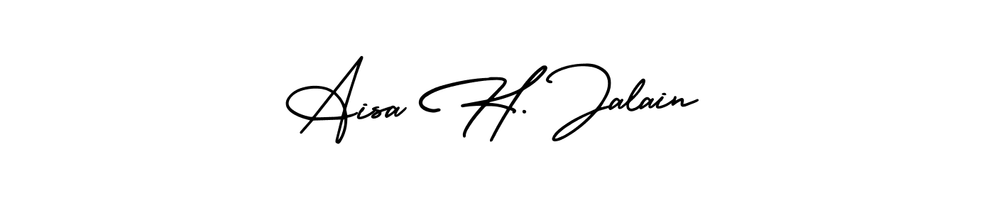 You can use this online signature creator to create a handwritten signature for the name Aisa H. Jalain. This is the best online autograph maker. Aisa H. Jalain signature style 3 images and pictures png