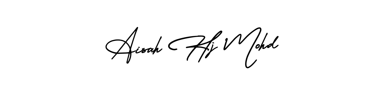 Make a beautiful signature design for name Aisah Hj Mohd. Use this online signature maker to create a handwritten signature for free. Aisah Hj Mohd signature style 3 images and pictures png