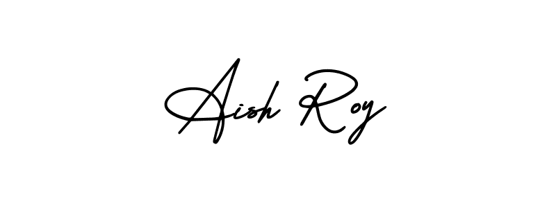 It looks lik you need a new signature style for name Aish Roy. Design unique handwritten (AmerikaSignatureDemo-Regular) signature with our free signature maker in just a few clicks. Aish Roy signature style 3 images and pictures png
