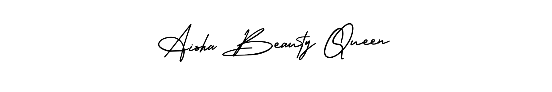 Design your own signature with our free online signature maker. With this signature software, you can create a handwritten (AmerikaSignatureDemo-Regular) signature for name Aisha Beauty Queen. Aisha Beauty Queen signature style 3 images and pictures png
