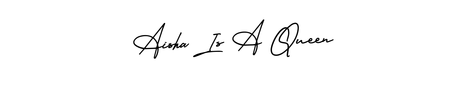 It looks lik you need a new signature style for name Aisha Is A Queen. Design unique handwritten (AmerikaSignatureDemo-Regular) signature with our free signature maker in just a few clicks. Aisha Is A Queen signature style 3 images and pictures png