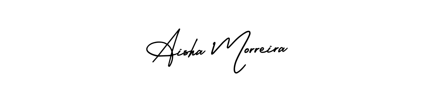 Best and Professional Signature Style for Aisha Morreira. AmerikaSignatureDemo-Regular Best Signature Style Collection. Aisha Morreira signature style 3 images and pictures png