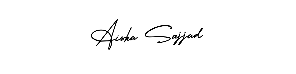 Create a beautiful signature design for name Aisha Sajjad. With this signature (AmerikaSignatureDemo-Regular) fonts, you can make a handwritten signature for free. Aisha Sajjad signature style 3 images and pictures png