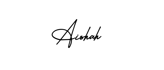 Design your own signature with our free online signature maker. With this signature software, you can create a handwritten (AmerikaSignatureDemo-Regular) signature for name Aishah . Aishah  signature style 3 images and pictures png