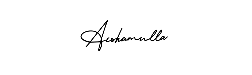 How to Draw Aishamulla signature style? AmerikaSignatureDemo-Regular is a latest design signature styles for name Aishamulla. Aishamulla signature style 3 images and pictures png