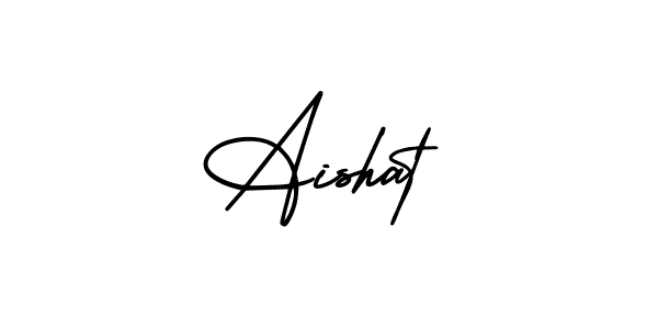 Make a beautiful signature design for name Aishat. With this signature (AmerikaSignatureDemo-Regular) style, you can create a handwritten signature for free. Aishat signature style 3 images and pictures png