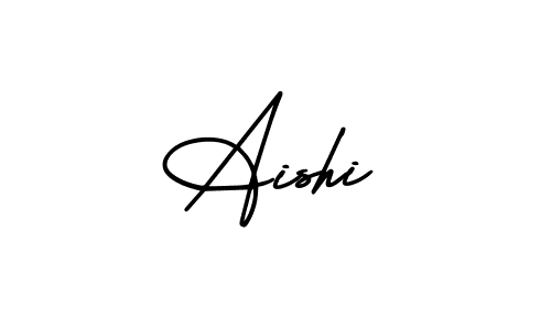 It looks lik you need a new signature style for name Aishi. Design unique handwritten (AmerikaSignatureDemo-Regular) signature with our free signature maker in just a few clicks. Aishi signature style 3 images and pictures png