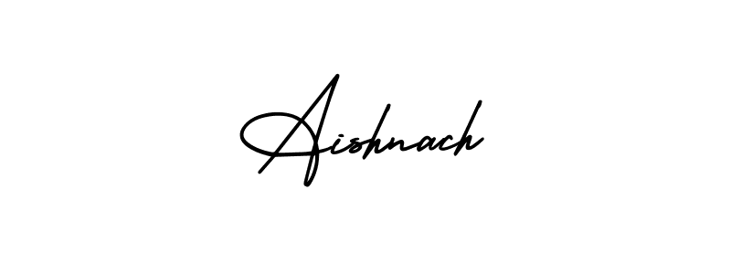 Make a beautiful signature design for name Aishnach. With this signature (AmerikaSignatureDemo-Regular) style, you can create a handwritten signature for free. Aishnach signature style 3 images and pictures png