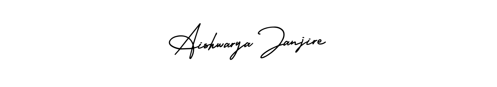 Make a beautiful signature design for name Aishwarya Janjire. With this signature (AmerikaSignatureDemo-Regular) style, you can create a handwritten signature for free. Aishwarya Janjire signature style 3 images and pictures png