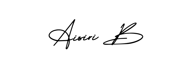 You can use this online signature creator to create a handwritten signature for the name Aisiri B. This is the best online autograph maker. Aisiri B signature style 3 images and pictures png