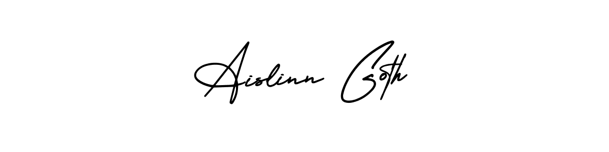 Best and Professional Signature Style for Aislinn Goth. AmerikaSignatureDemo-Regular Best Signature Style Collection. Aislinn Goth signature style 3 images and pictures png