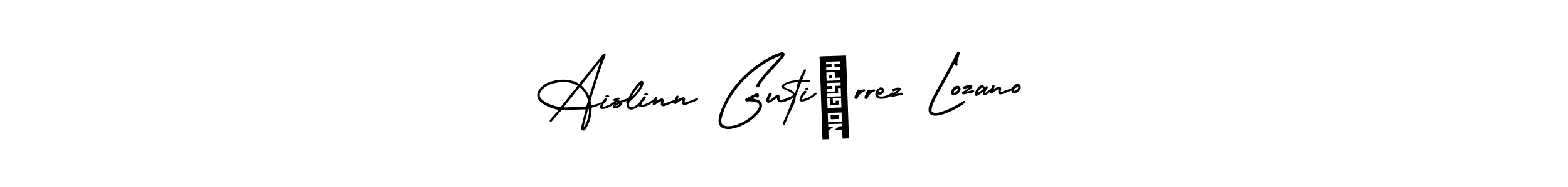 Make a beautiful signature design for name Aislinn Gutiérrez Lozano. Use this online signature maker to create a handwritten signature for free. Aislinn Gutiérrez Lozano signature style 3 images and pictures png