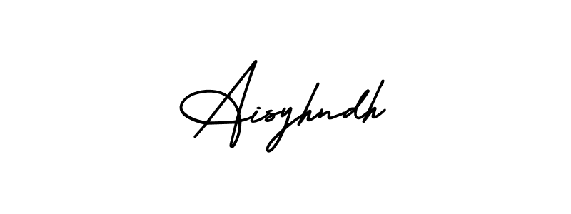 This is the best signature style for the Aisyhndh name. Also you like these signature font (AmerikaSignatureDemo-Regular). Mix name signature. Aisyhndh signature style 3 images and pictures png
