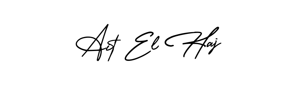 How to make Ait El Haj signature? AmerikaSignatureDemo-Regular is a professional autograph style. Create handwritten signature for Ait El Haj name. Ait El Haj signature style 3 images and pictures png