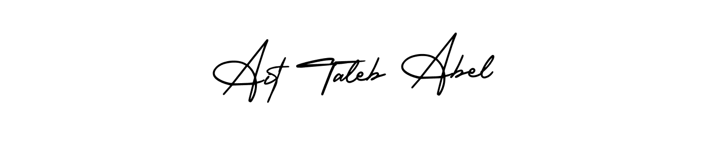 Make a beautiful signature design for name Ait Taleb Abel. With this signature (AmerikaSignatureDemo-Regular) style, you can create a handwritten signature for free. Ait Taleb Abel signature style 3 images and pictures png