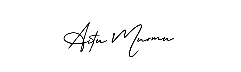How to make Aitu Murmu signature? AmerikaSignatureDemo-Regular is a professional autograph style. Create handwritten signature for Aitu Murmu name. Aitu Murmu signature style 3 images and pictures png