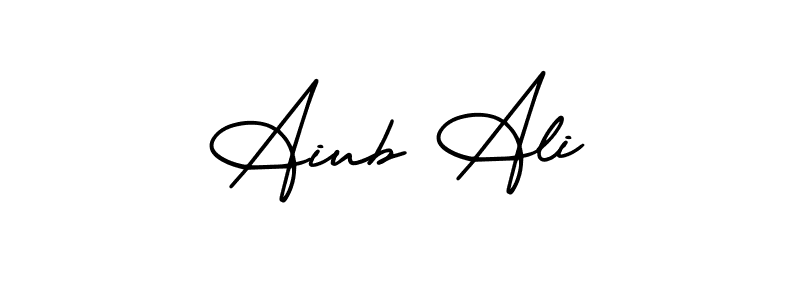 How to make Aiub Ali name signature. Use AmerikaSignatureDemo-Regular style for creating short signs online. This is the latest handwritten sign. Aiub Ali signature style 3 images and pictures png