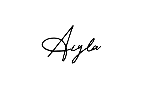 This is the best signature style for the Aiyla name. Also you like these signature font (AmerikaSignatureDemo-Regular). Mix name signature. Aiyla signature style 3 images and pictures png