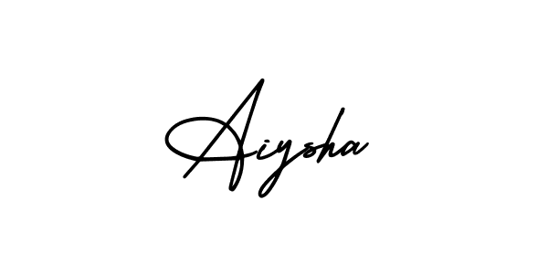 Use a signature maker to create a handwritten signature online. With this signature software, you can design (AmerikaSignatureDemo-Regular) your own signature for name Aiysha. Aiysha signature style 3 images and pictures png