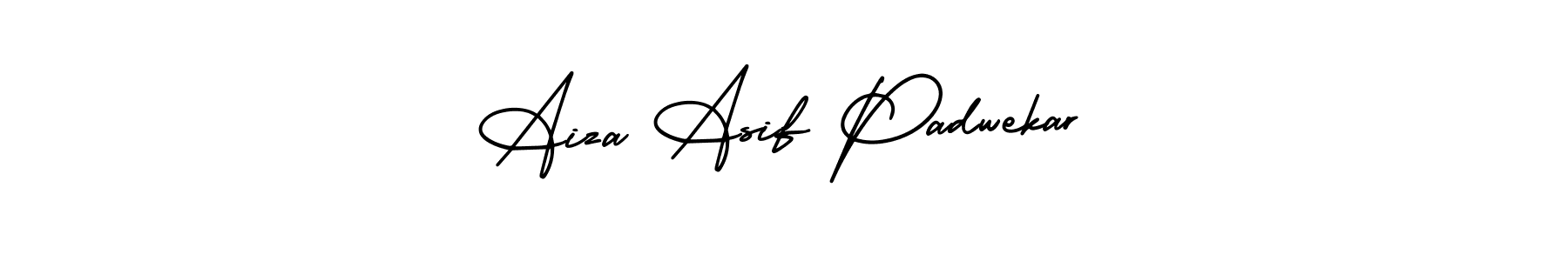 AmerikaSignatureDemo-Regular is a professional signature style that is perfect for those who want to add a touch of class to their signature. It is also a great choice for those who want to make their signature more unique. Get Aiza Asif Padwekar name to fancy signature for free. Aiza Asif Padwekar signature style 3 images and pictures png
