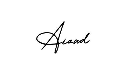 if you are searching for the best signature style for your name Aizad. so please give up your signature search. here we have designed multiple signature styles  using AmerikaSignatureDemo-Regular. Aizad signature style 3 images and pictures png