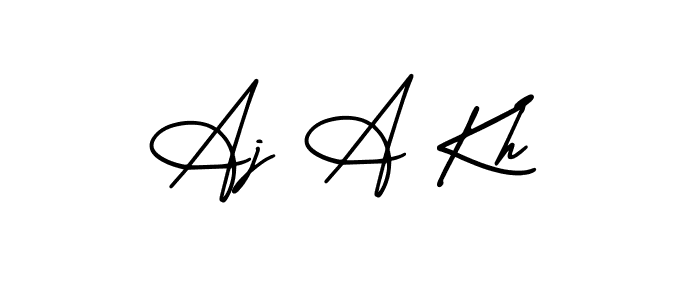 You can use this online signature creator to create a handwritten signature for the name Aj A Kh. This is the best online autograph maker. Aj A Kh signature style 3 images and pictures png