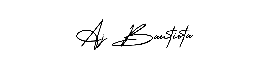 Use a signature maker to create a handwritten signature online. With this signature software, you can design (AmerikaSignatureDemo-Regular) your own signature for name Aj Bautista. Aj Bautista signature style 3 images and pictures png
