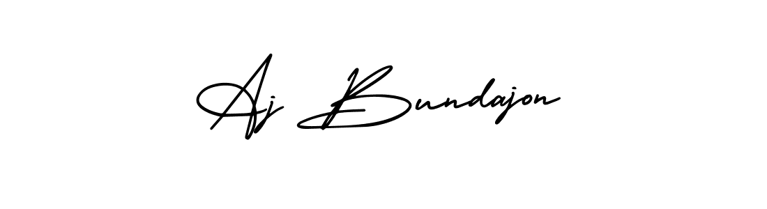 Also we have Aj Bundajon name is the best signature style. Create professional handwritten signature collection using AmerikaSignatureDemo-Regular autograph style. Aj Bundajon signature style 3 images and pictures png