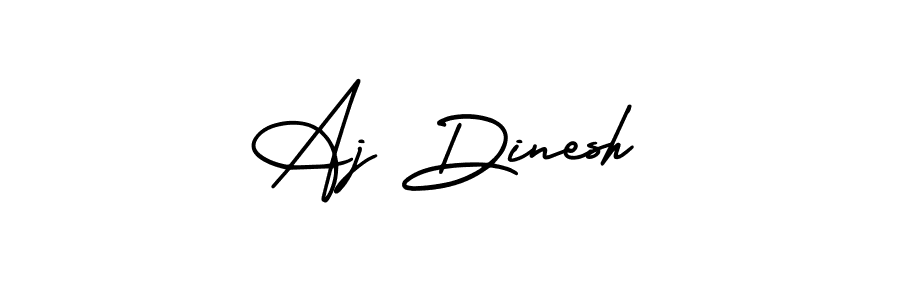 Also we have Aj Dinesh name is the best signature style. Create professional handwritten signature collection using AmerikaSignatureDemo-Regular autograph style. Aj Dinesh signature style 3 images and pictures png