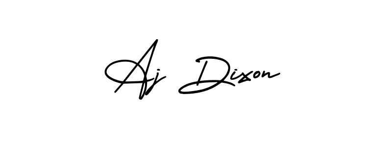 The best way (AmerikaSignatureDemo-Regular) to make a short signature is to pick only two or three words in your name. The name Aj Dixon include a total of six letters. For converting this name. Aj Dixon signature style 3 images and pictures png
